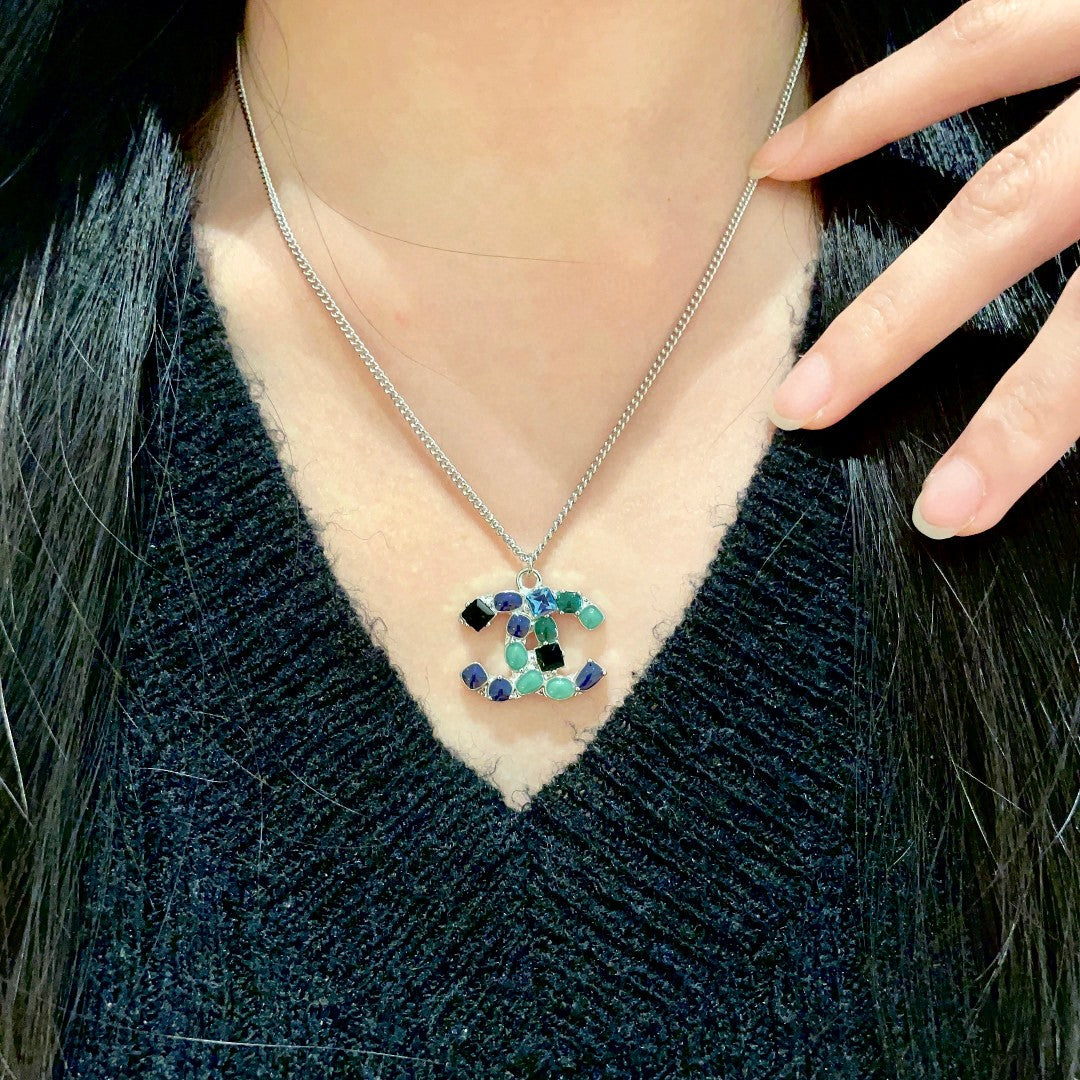 Martin Graham pendant necklace in polished metal-tone – main product view