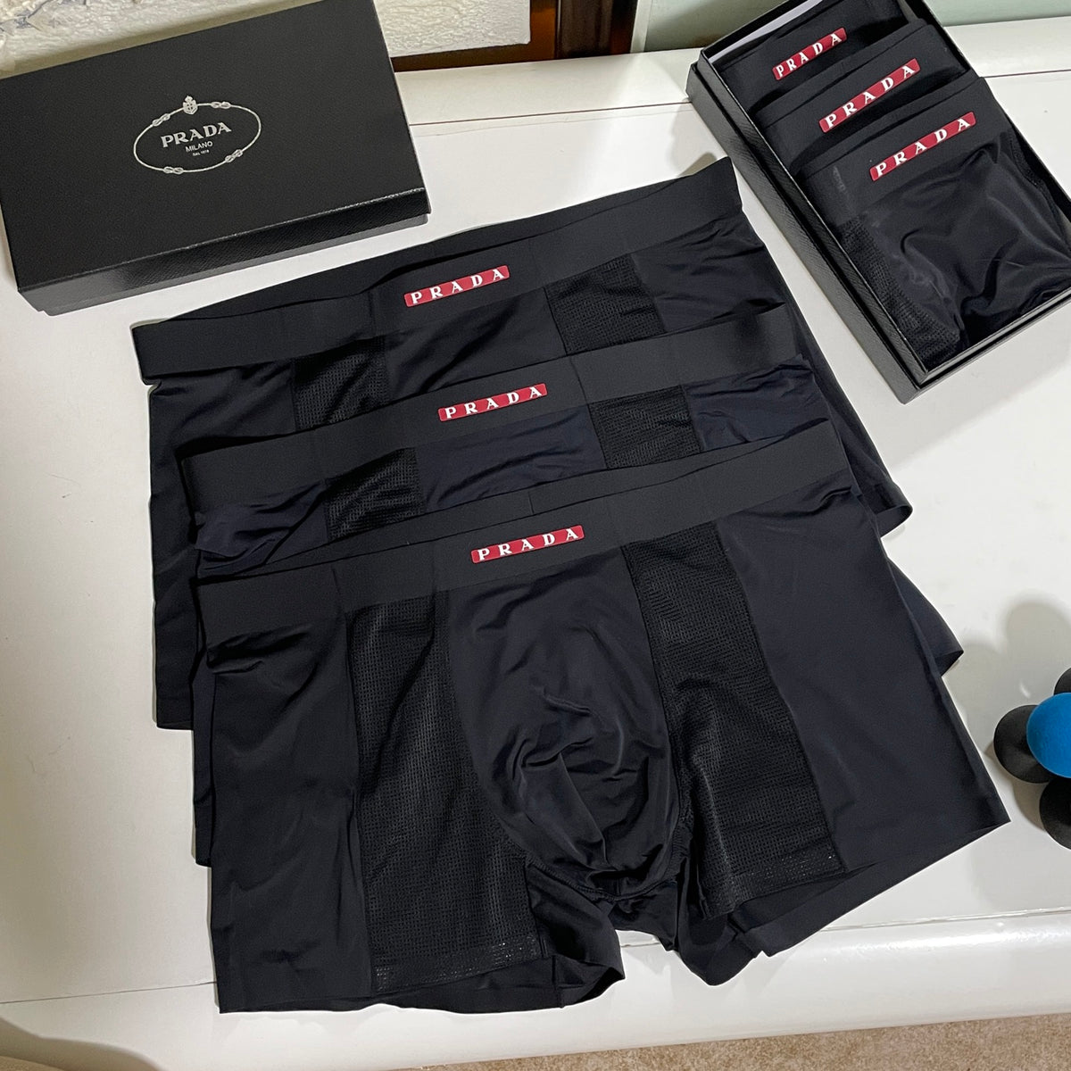 Prada Men's Boxer Briefs - 3-Piece Box