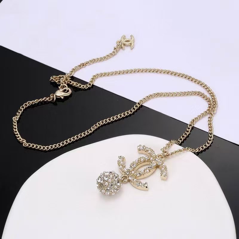Martin Graham pendant necklace in polished metal-tone – main product view