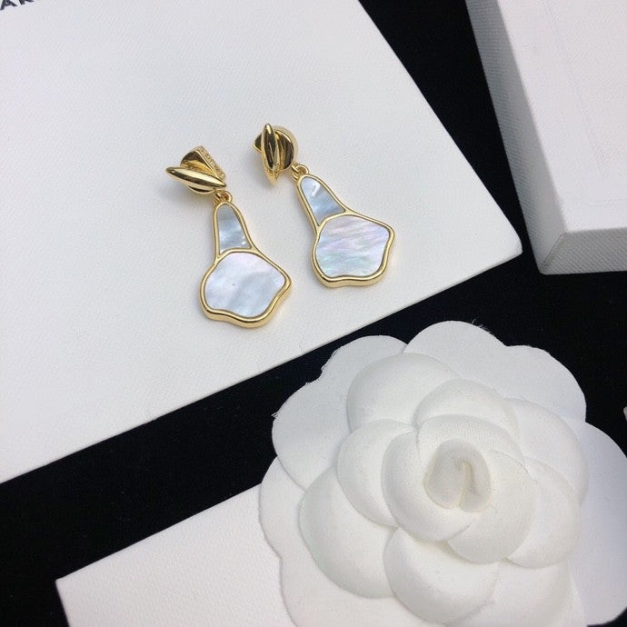 Martin Graham stud earrings in polished metal-tone – main product view