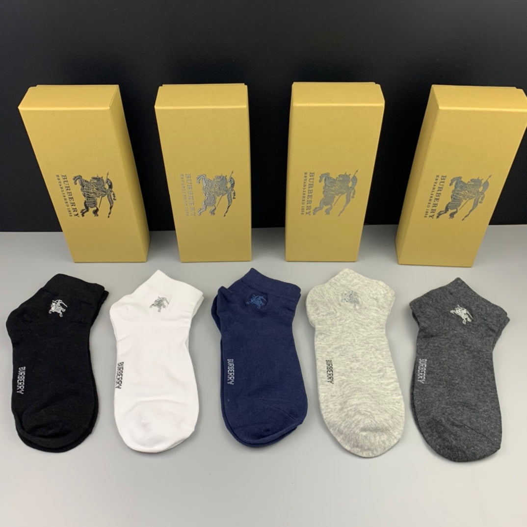 Burberry Cotton Socks - 5-Pair Set