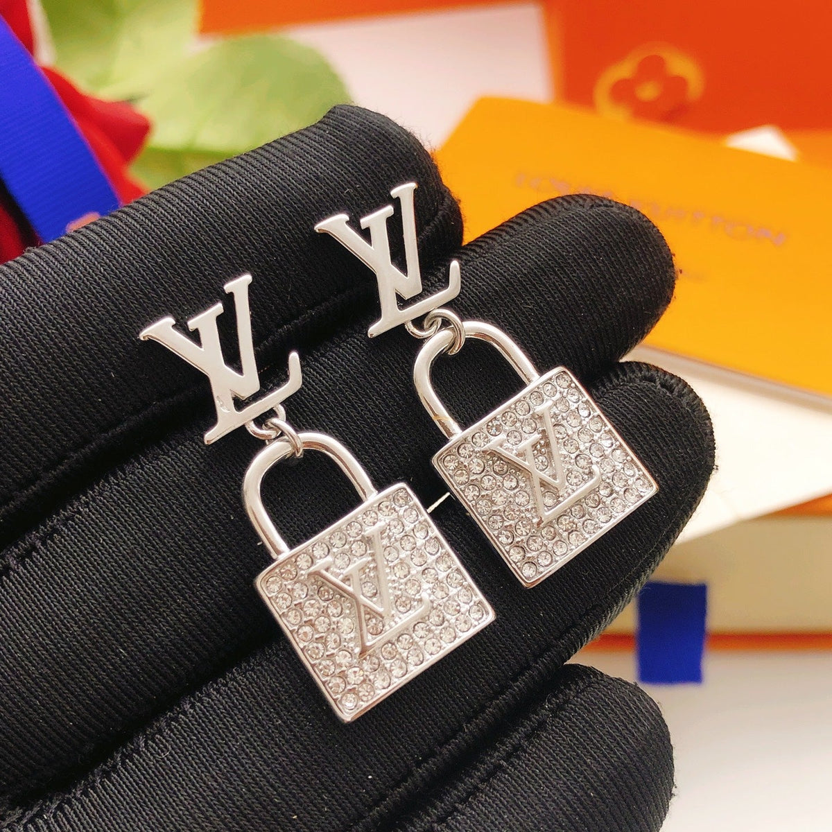 Martin Graham stud earrings in polished metal-tone – main product view