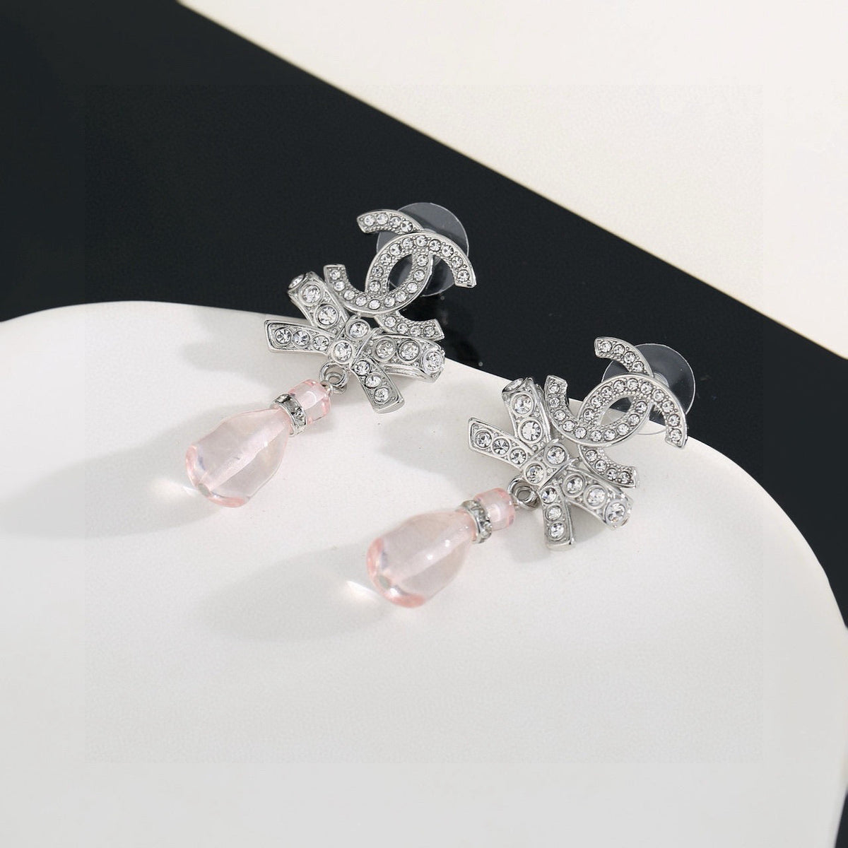 Martin Graham stud earrings in polished metal-tone – main product view