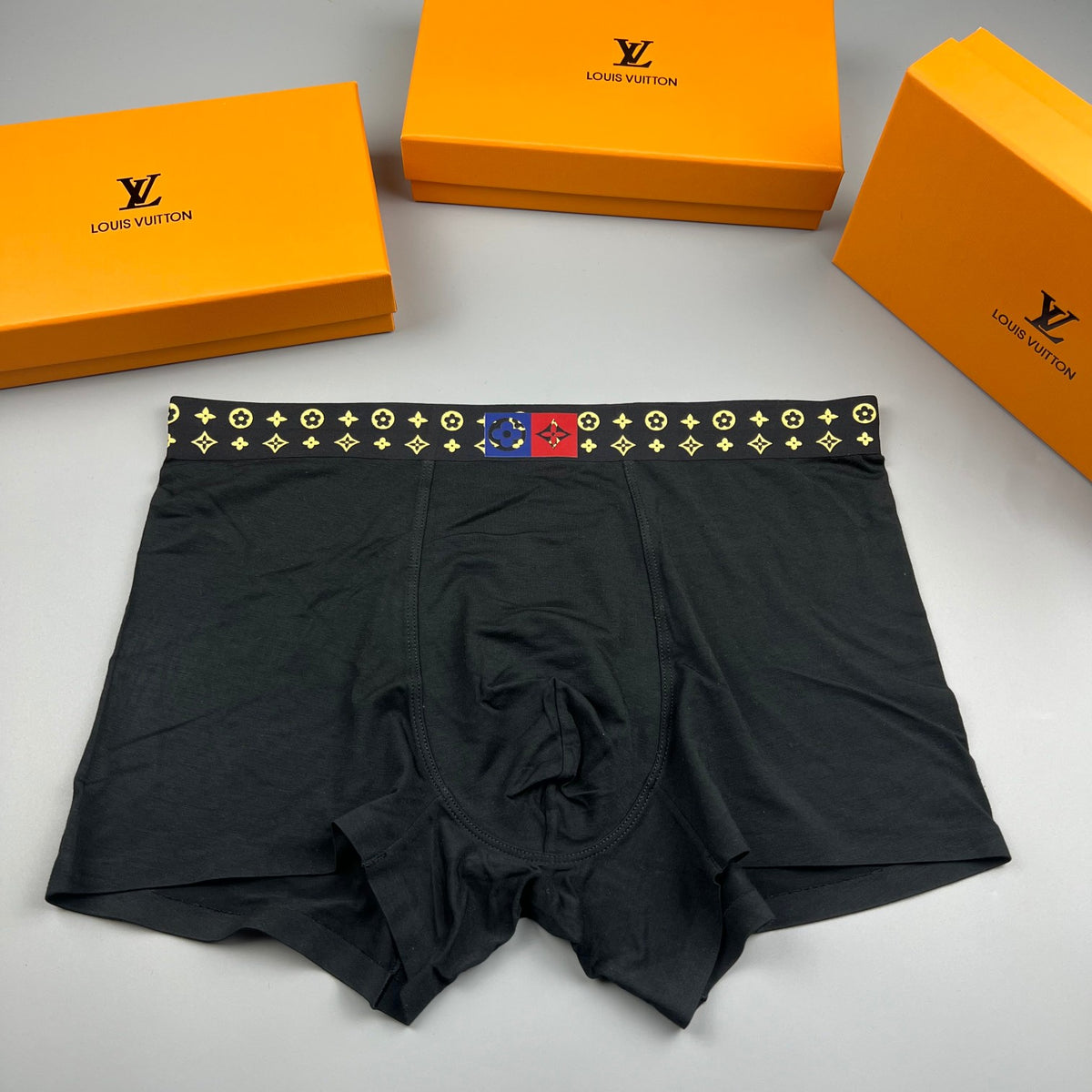 Louis Vuitton Modal-Blend Monogram Waistband Men's Underwear - 3-Piece Box