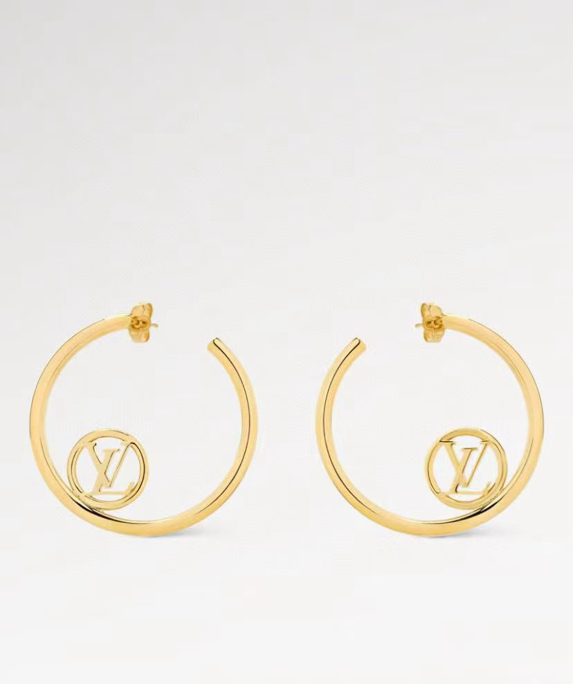 Martin Graham stud earrings in polished metal-tone – main product view