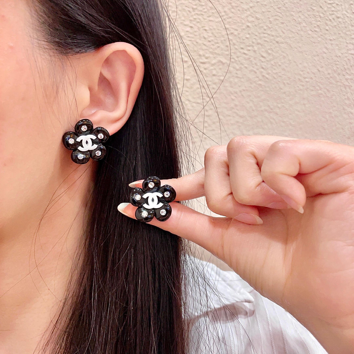 Martin Graham stud earrings in polished metal-tone – main product view