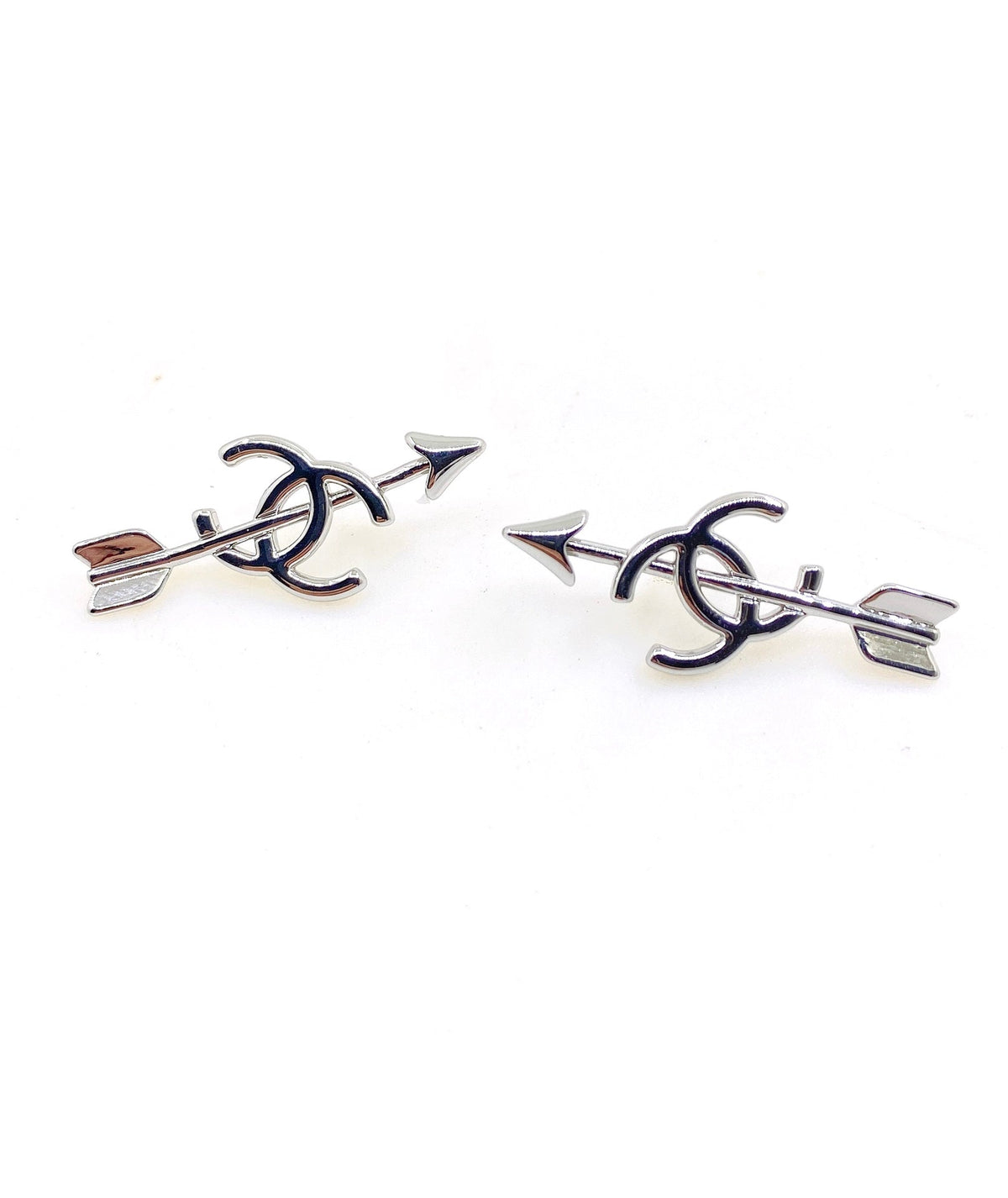 Martin Graham stud earrings in polished metal-tone – main product view