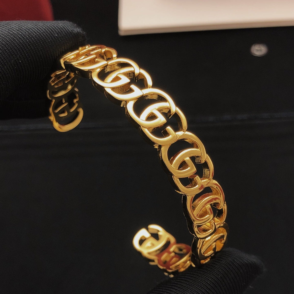 Martin Graham bangle in polished metal-tone – main product view