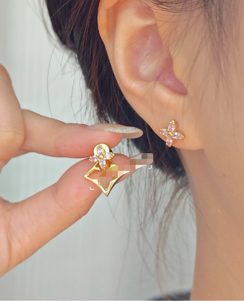 Martin Graham stud earrings in polished metal-tone – main product view