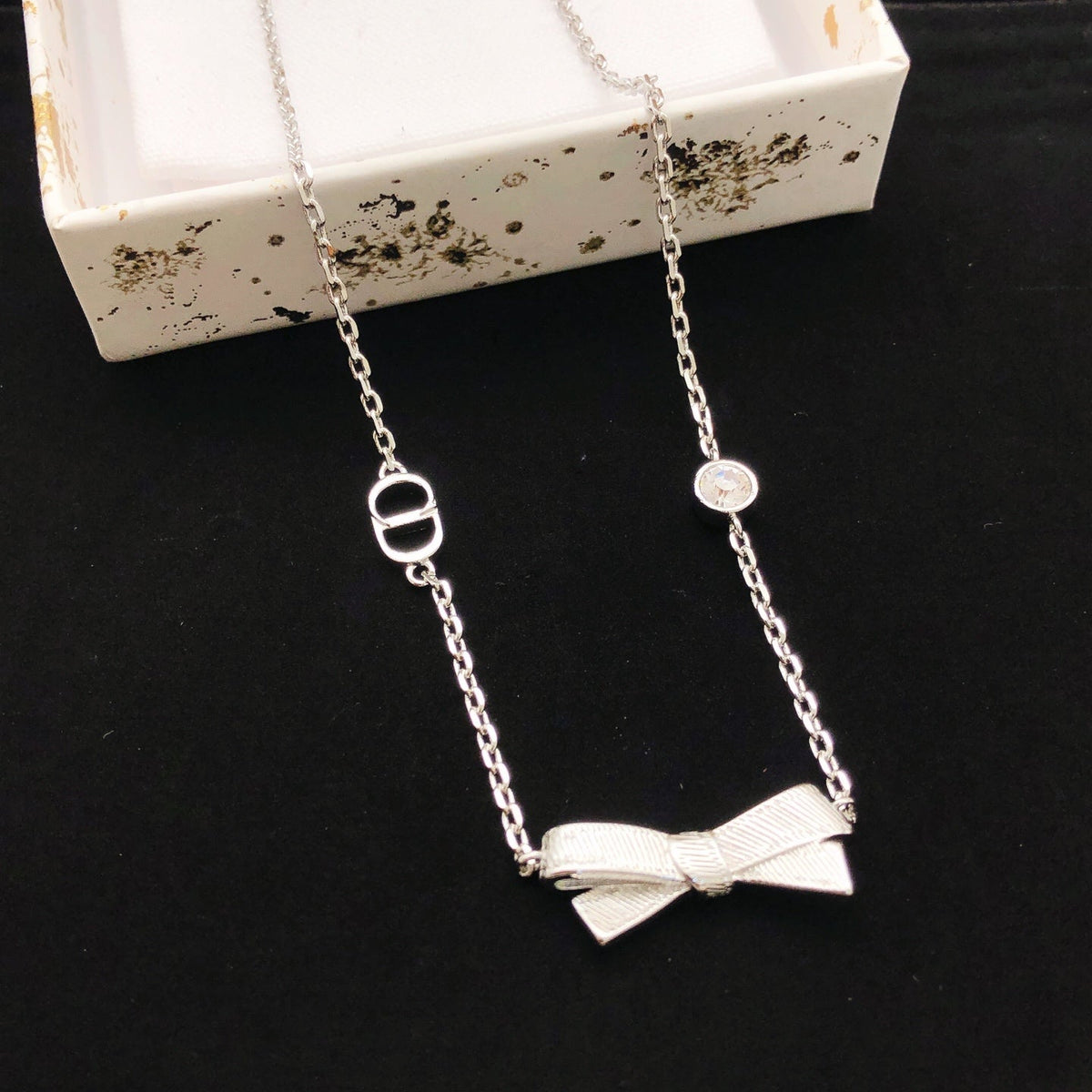 Martin Graham pendant necklace in polished metal-tone – main product view