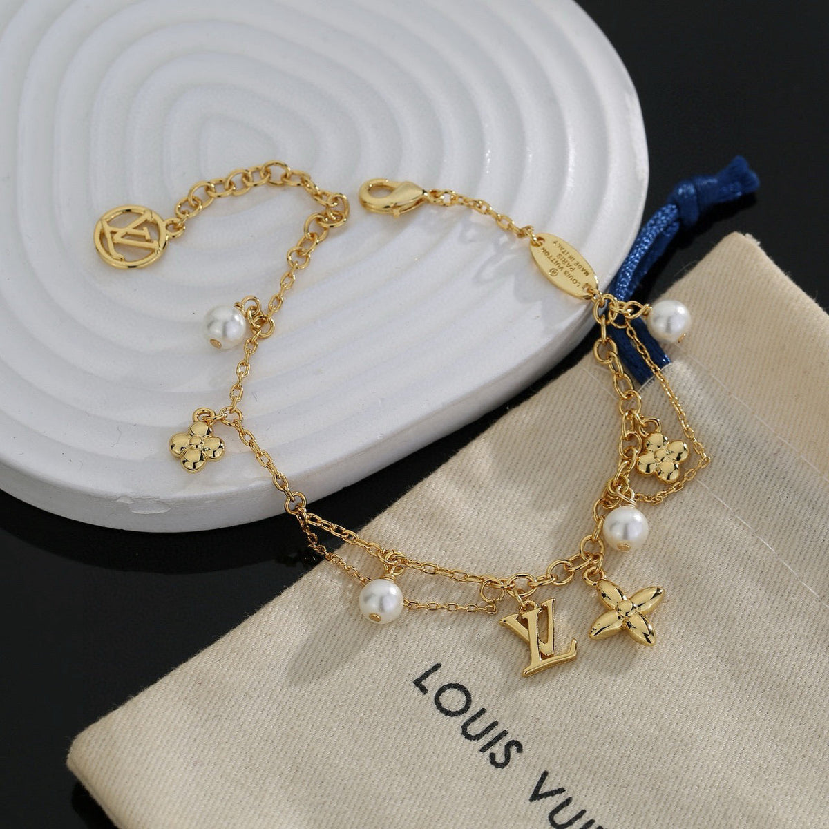 Martin Graham bracelet in polished metal-tone – main product view