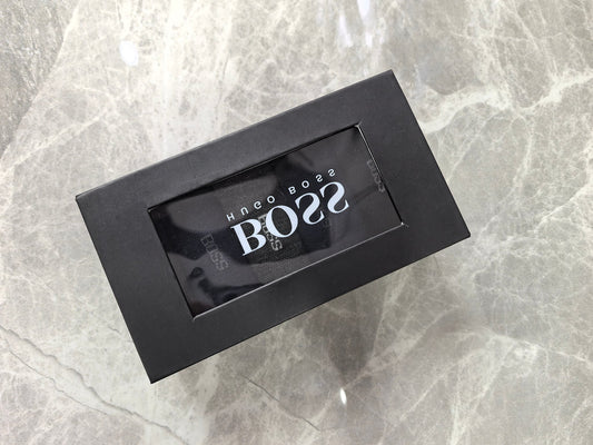 Boss Modal Simple Contrast Branding Crew Socks - 5-Pair Set