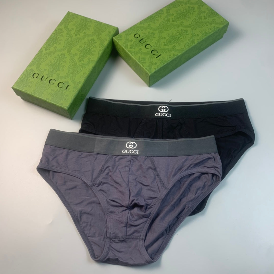 Gucci Monochrome Logo Men's Briefs - 3-Piece Box
