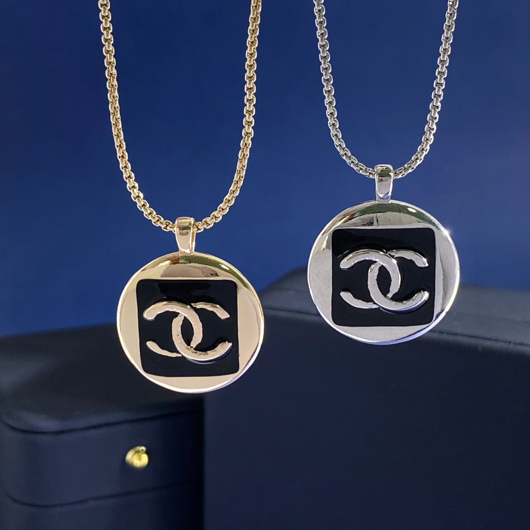 Martin Graham pendant necklace in polished metal-tone – main product view