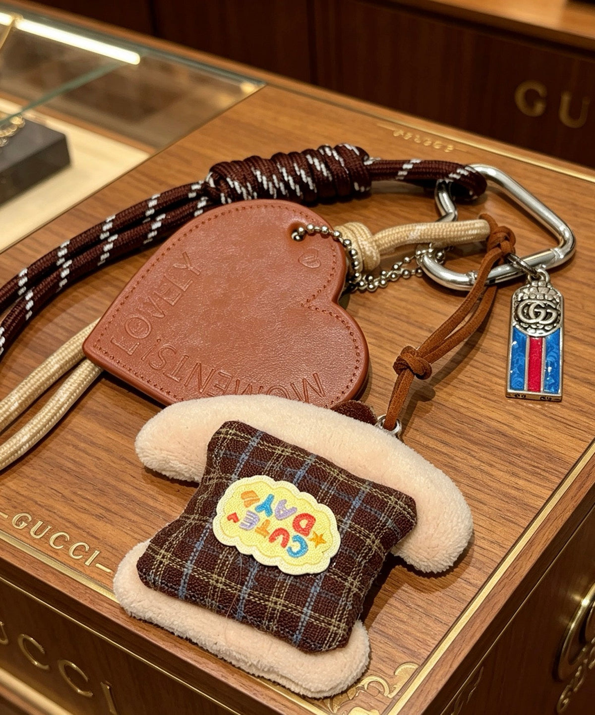 Martin Graham keychain in polished metal-tone – main product view