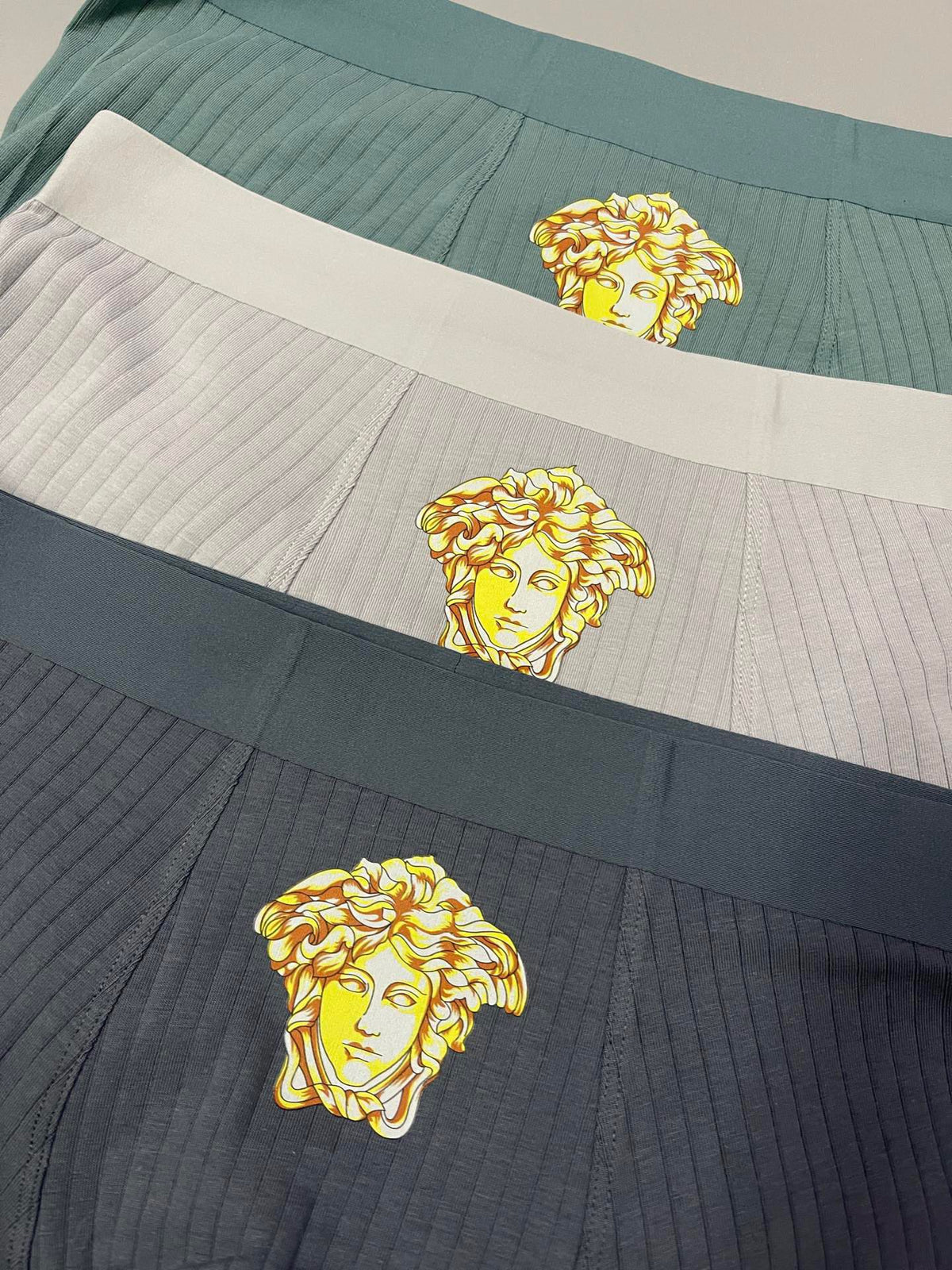 Versace Medallion Motifs Men's Boxer Briefs - 3-Piece Box