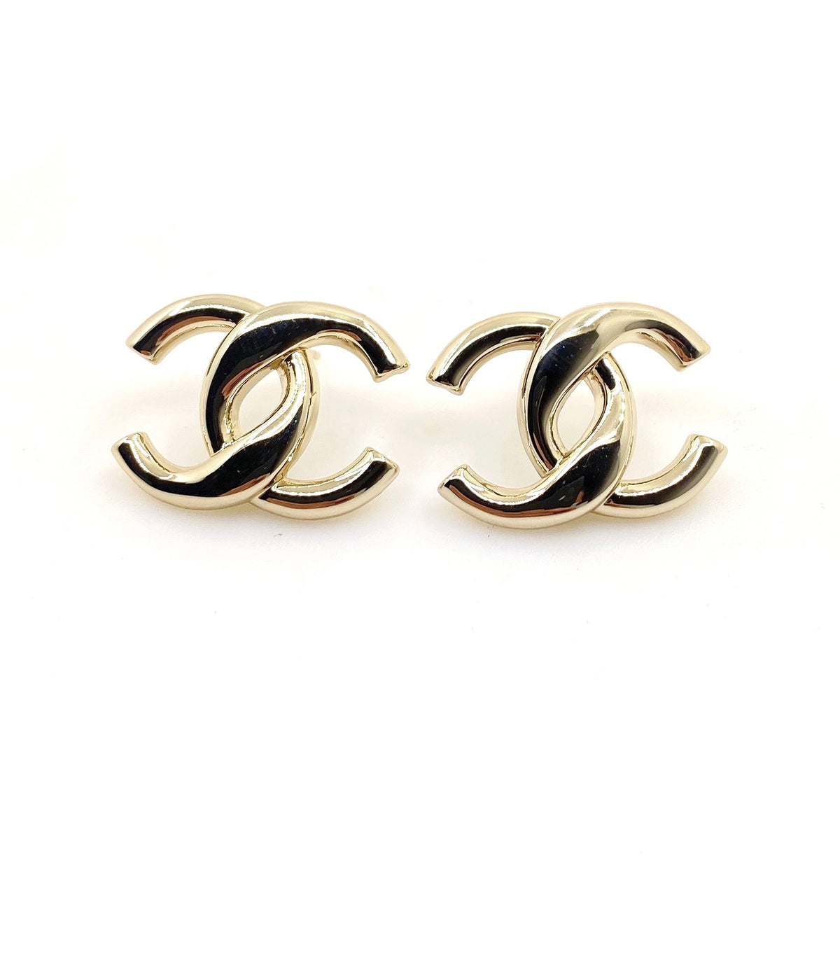 Martin Graham stud earrings in polished metal-tone – main product view