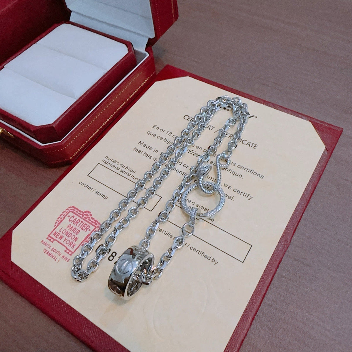 Martin Graham pendant necklace in polished metal-tone – main product view