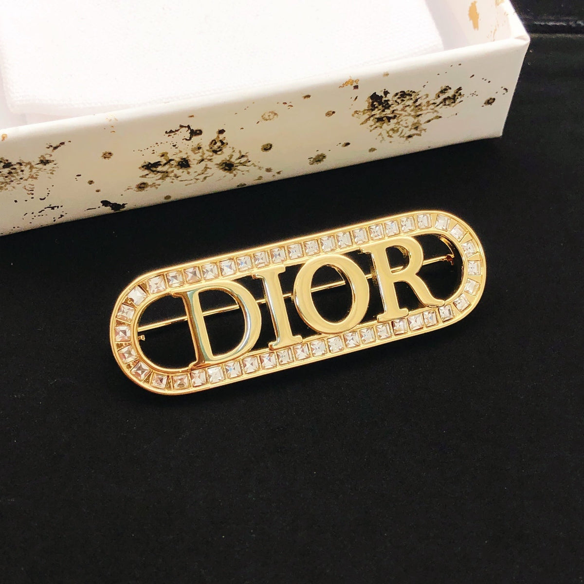 Martin Graham brooch in polished metal-tone – main product view