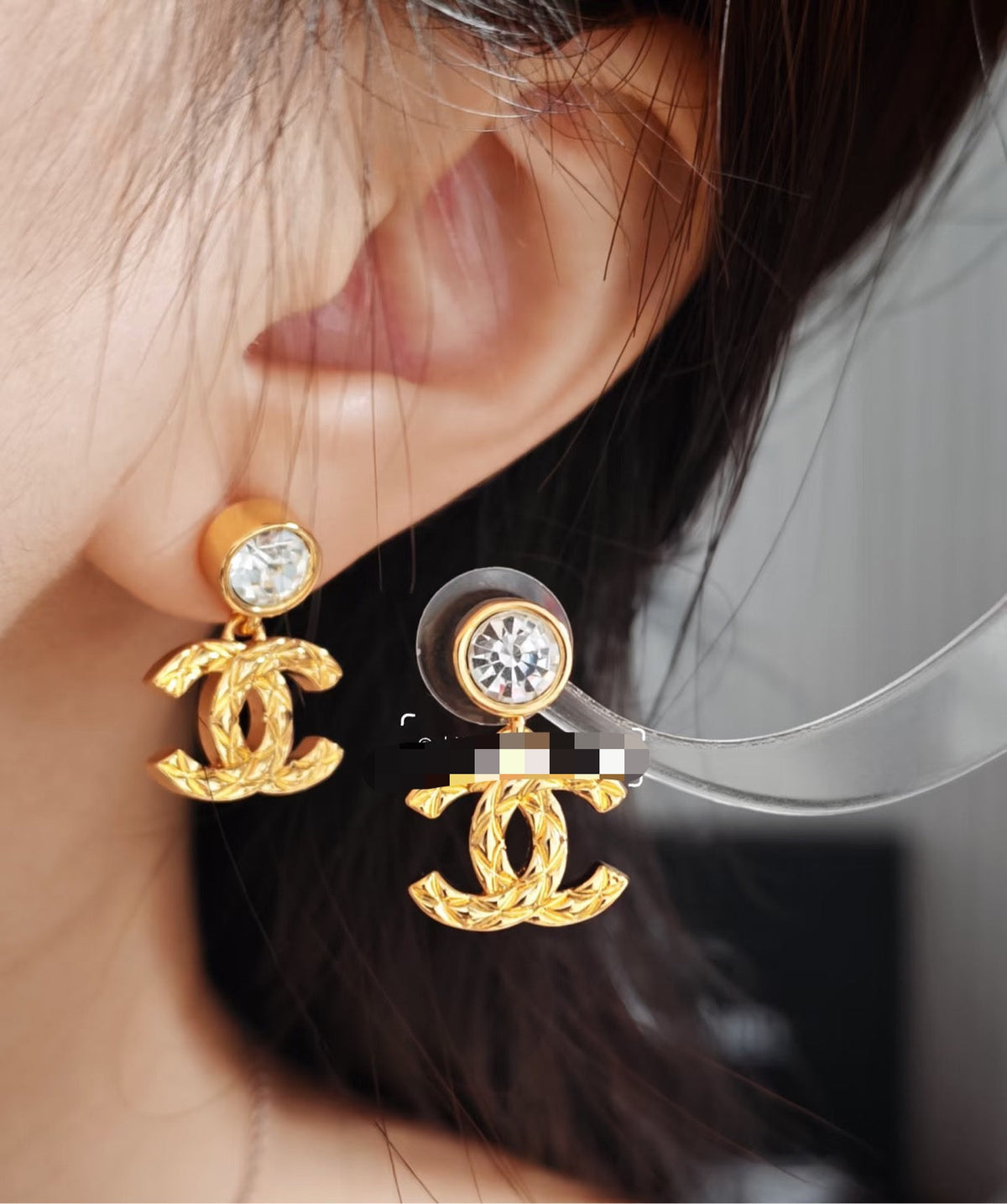 Martin Graham stud earrings in polished metal-tone – main product view