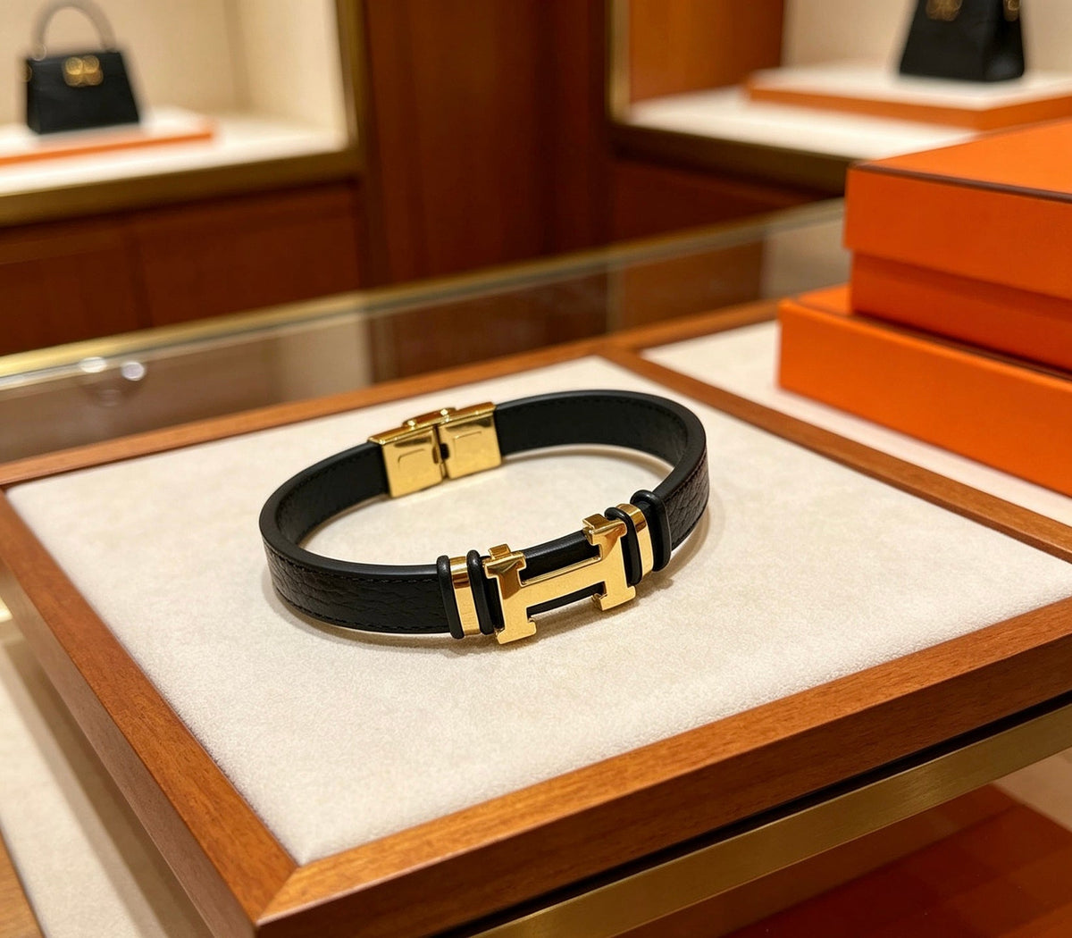 Martin Graham bangle in polished metal-tone – main product view
