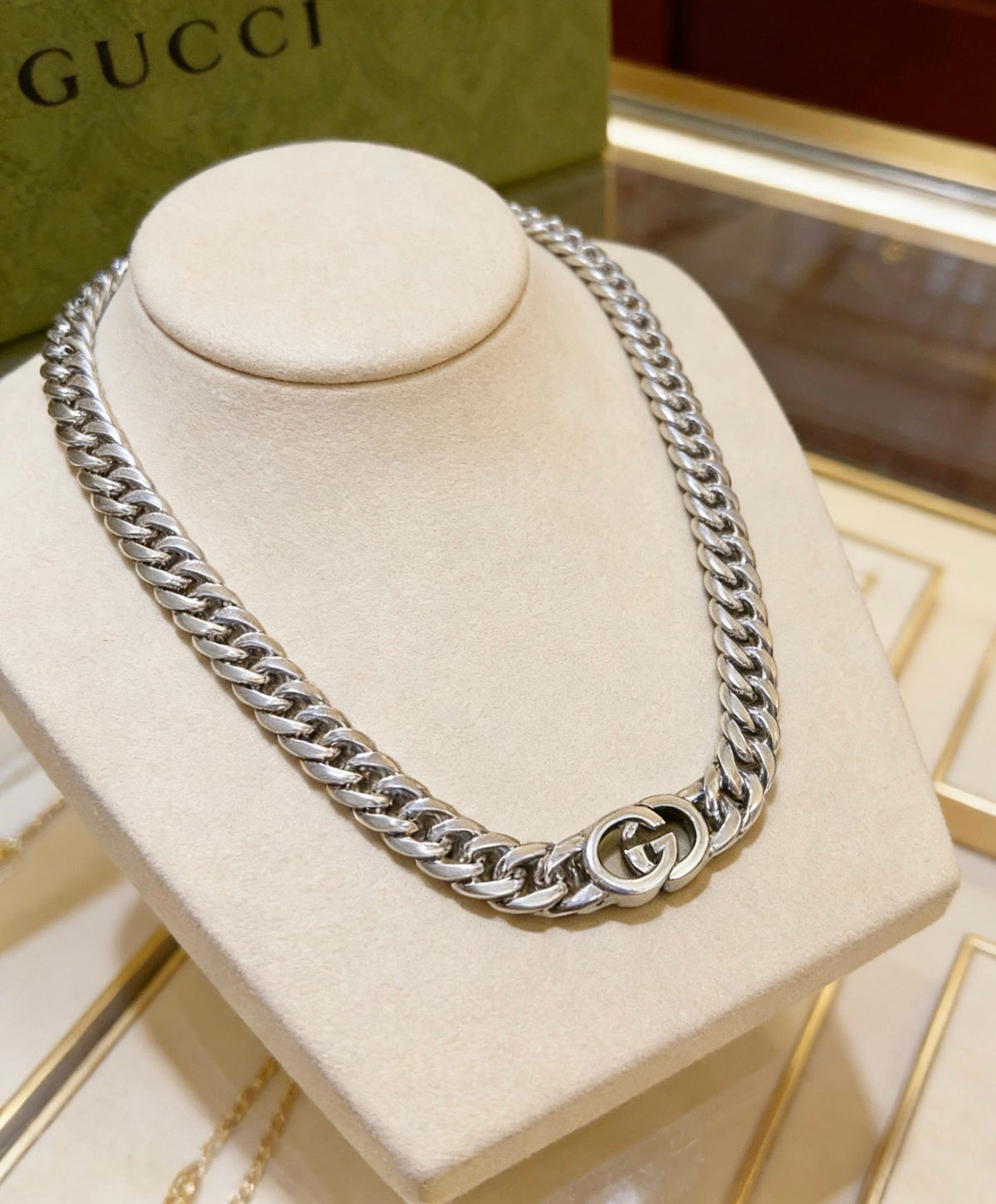 Martin Graham pendant necklace in polished metal-tone – main product view