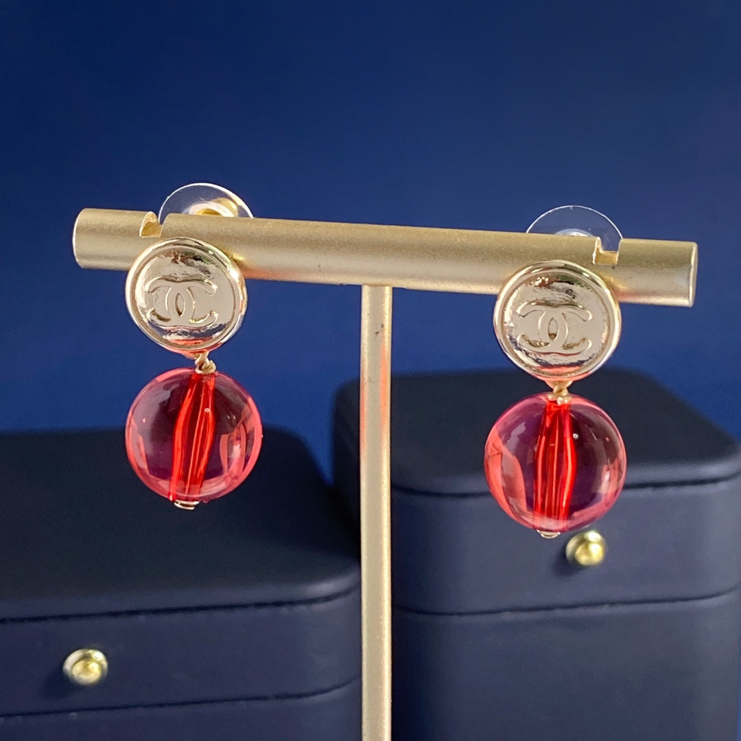 Martin Graham stud earrings in polished metal-tone – main product view