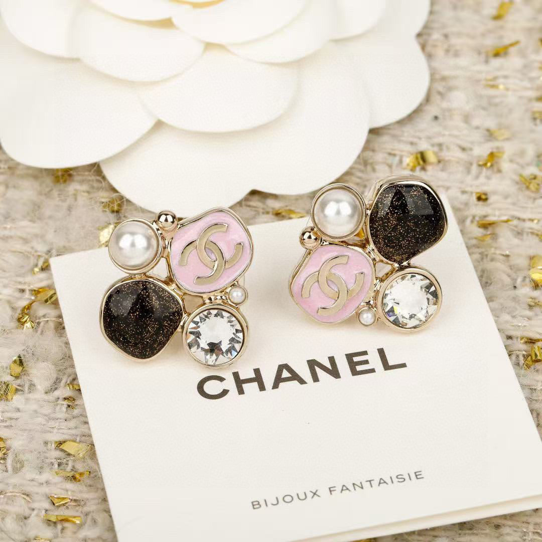 Martin Graham stud earrings in polished metal-tone – main product view