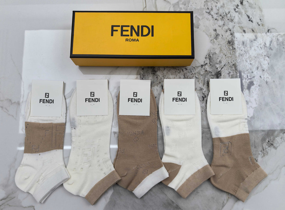 Fendi Modal Socks - 5-Pair Set