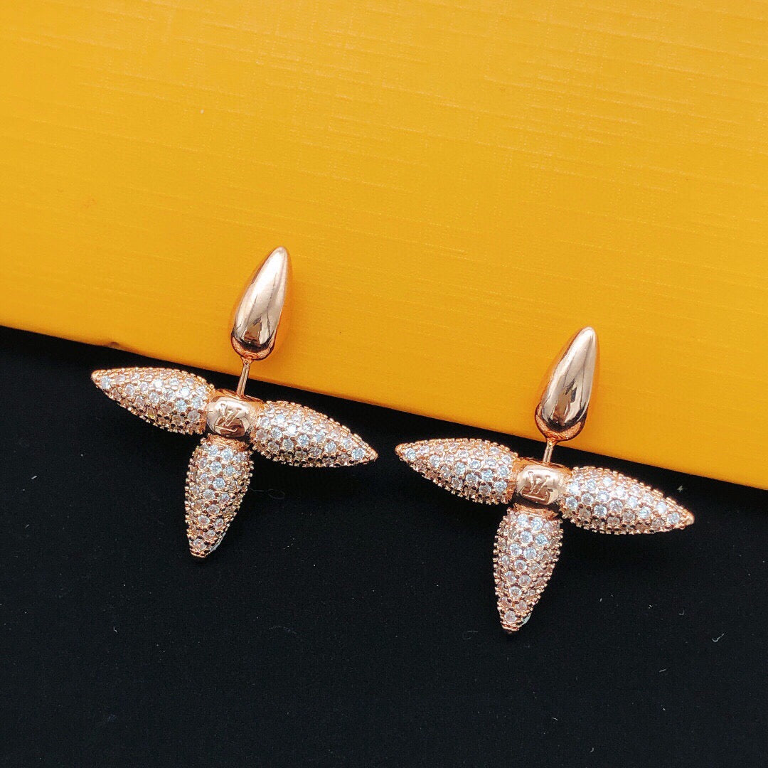 Martin Graham stud earrings in polished metal-tone – main product view
