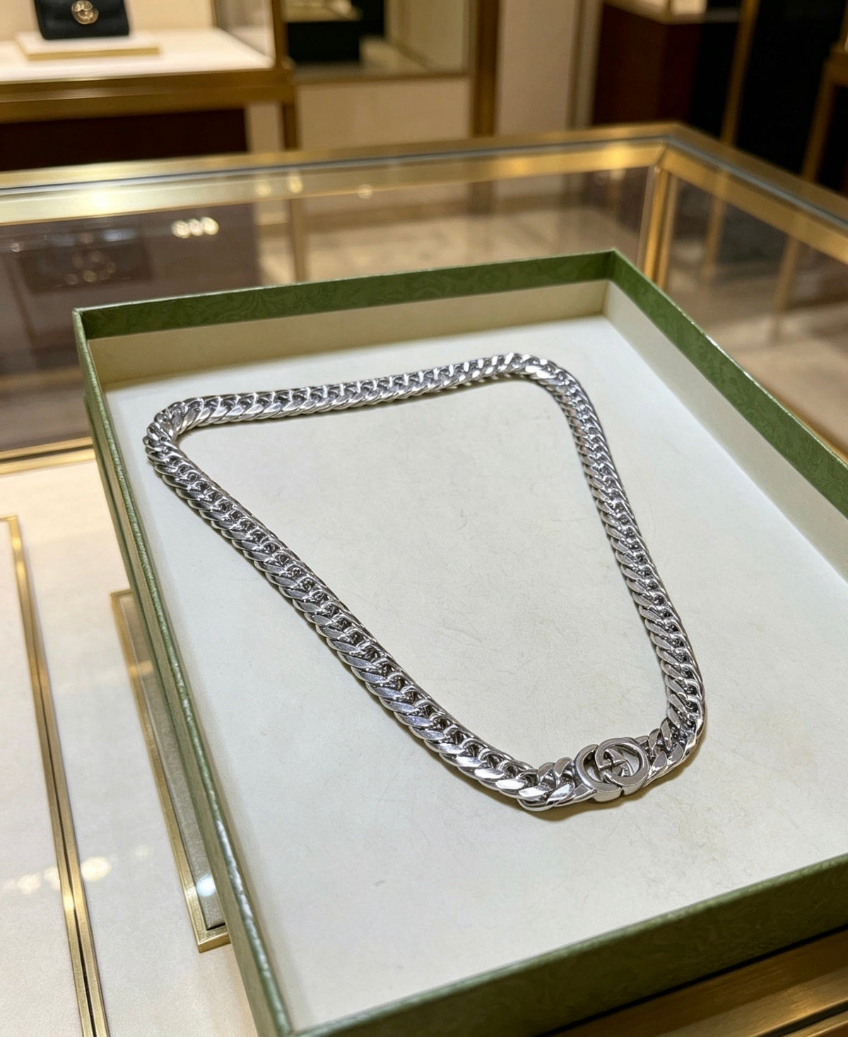 Martin Graham pendant necklace in polished metal-tone – main product view