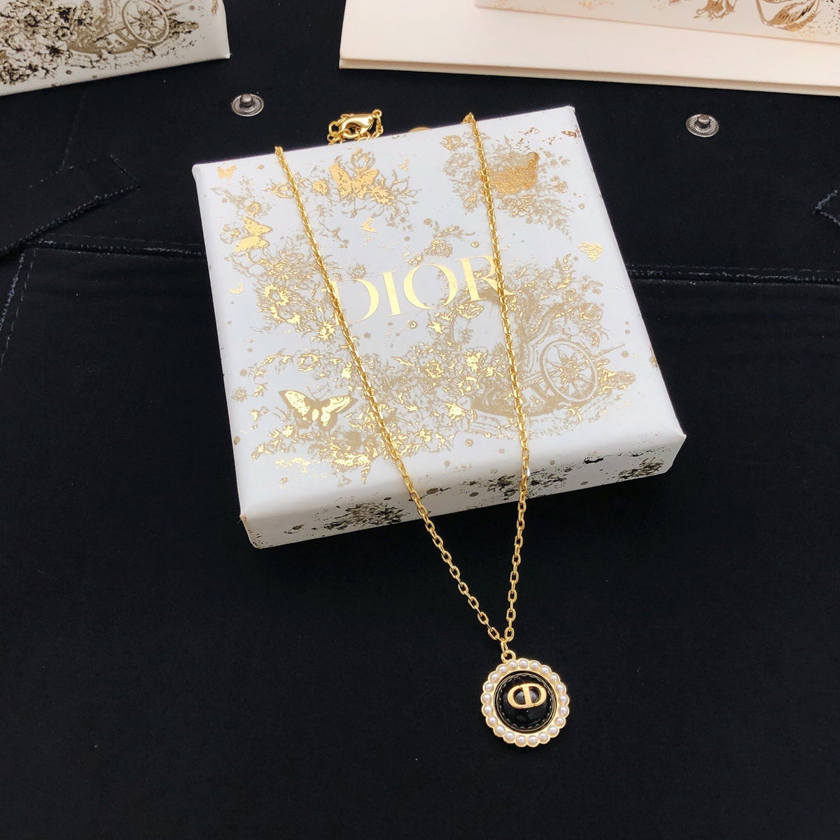 Martin Graham pendant necklace in polished metal-tone – main product view