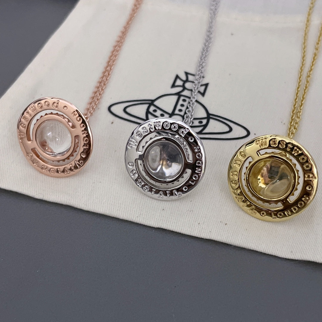 Martin Graham pendant necklace in polished metal-tone – main product view