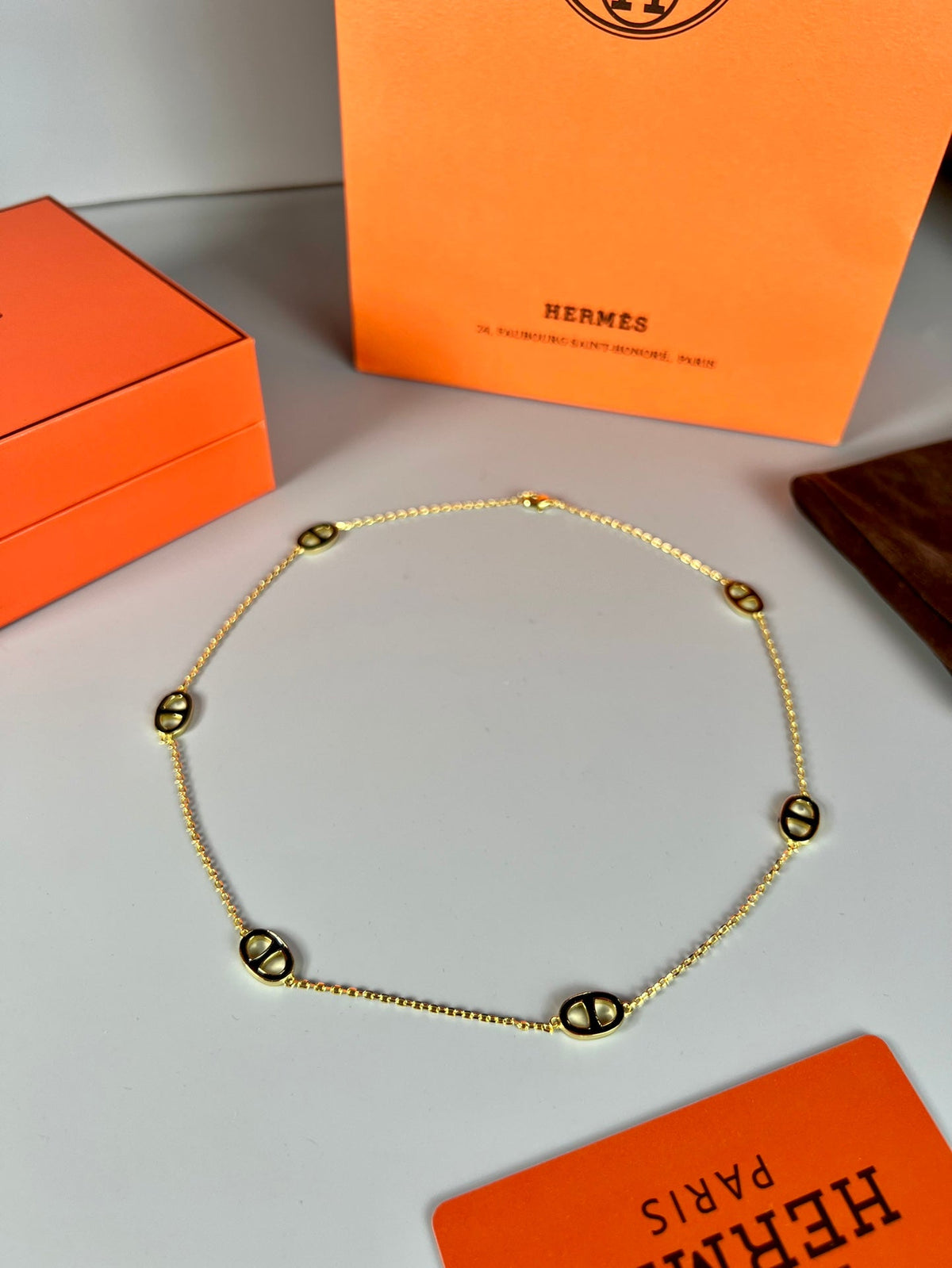 Martin Graham pendant necklace in polished metal-tone – main product view