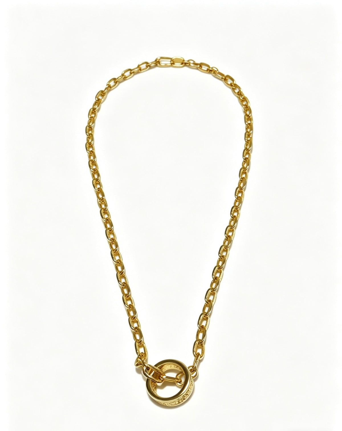 Martin Graham pendant necklace in polished metal-tone – main product view