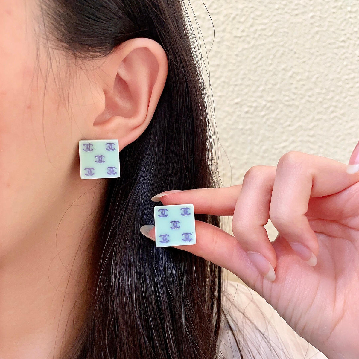 Martin Graham stud earrings in polished metal-tone – main product view