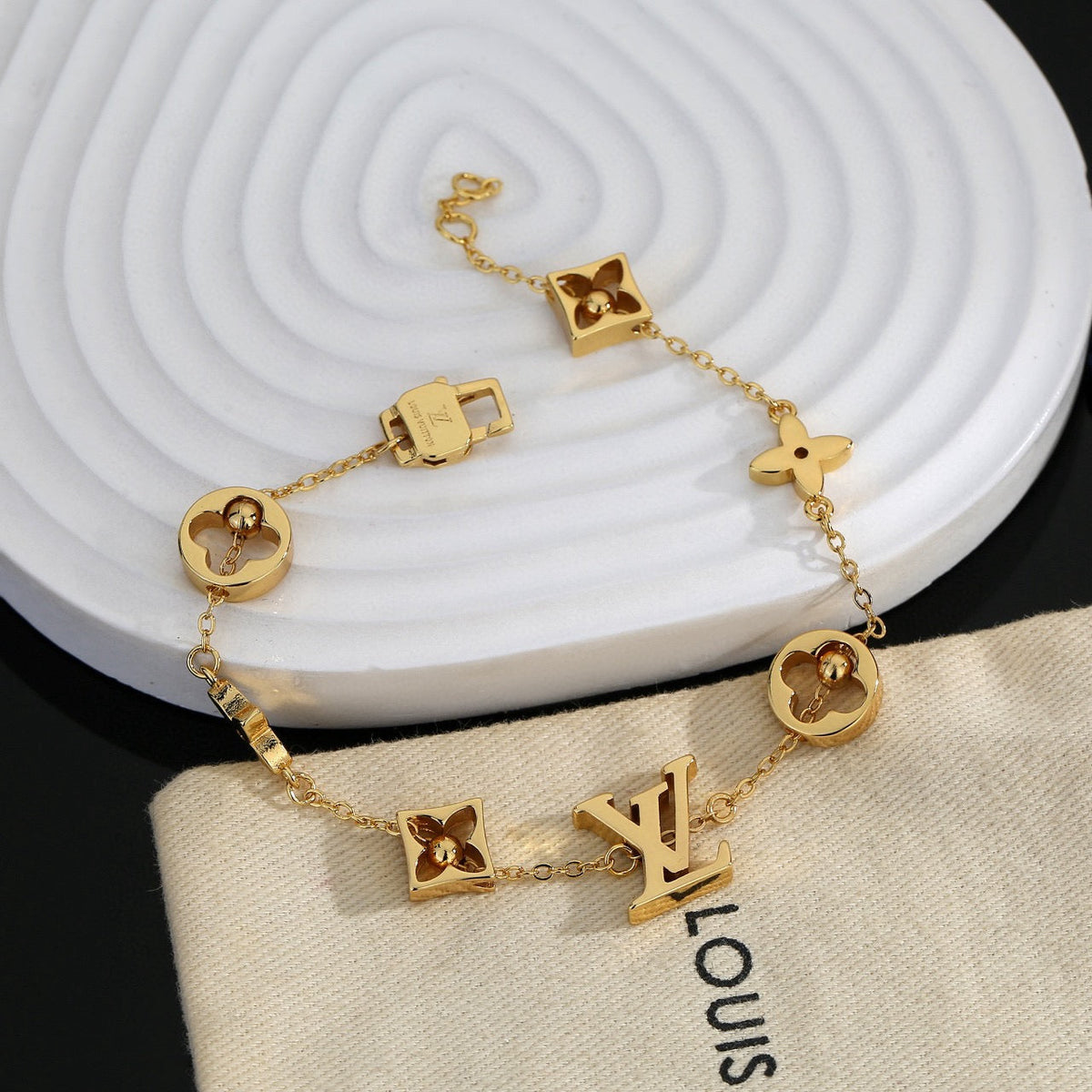 Martin Graham bracelet in polished metal-tone – main product view
