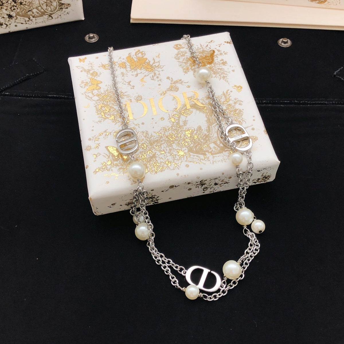 Martin Graham pendant necklace in polished metal-tone – main product view