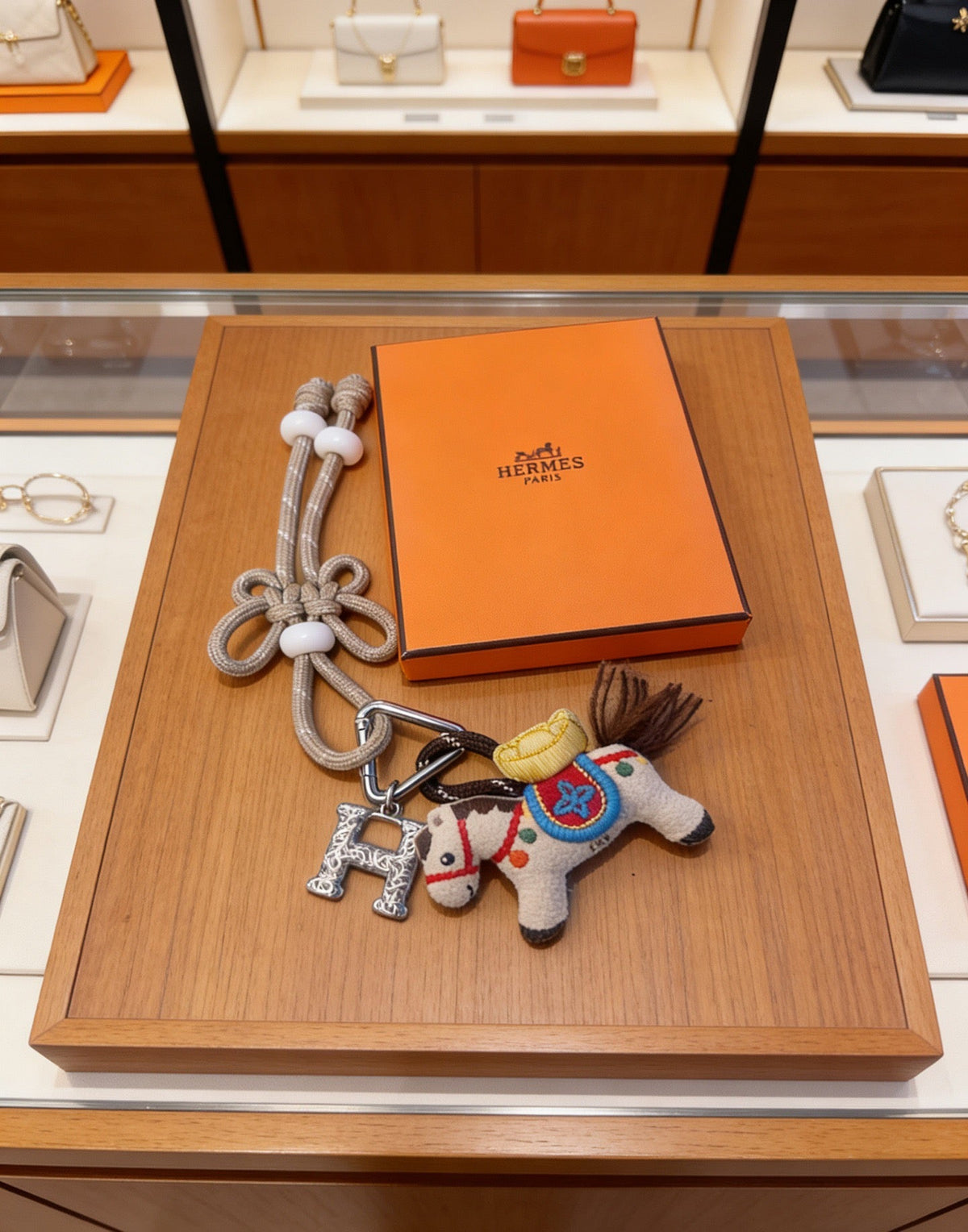 Martin Graham keychain in polished metal-tone – main product view