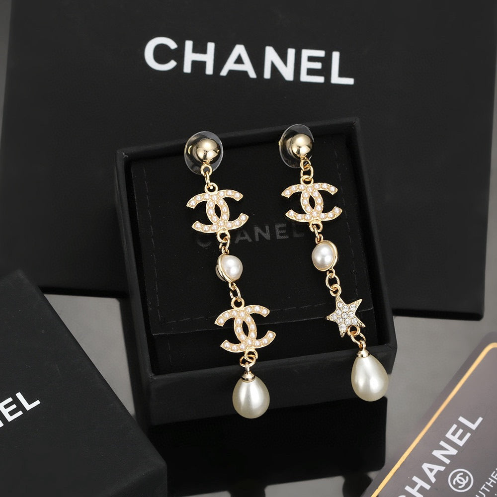Martin Graham stud earrings in polished metal-tone – main product view