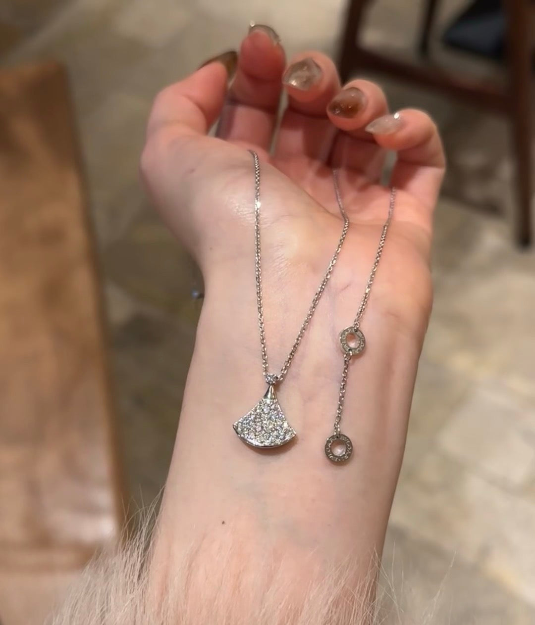 Martin Graham pendant necklace in polished metal-tone – main product view