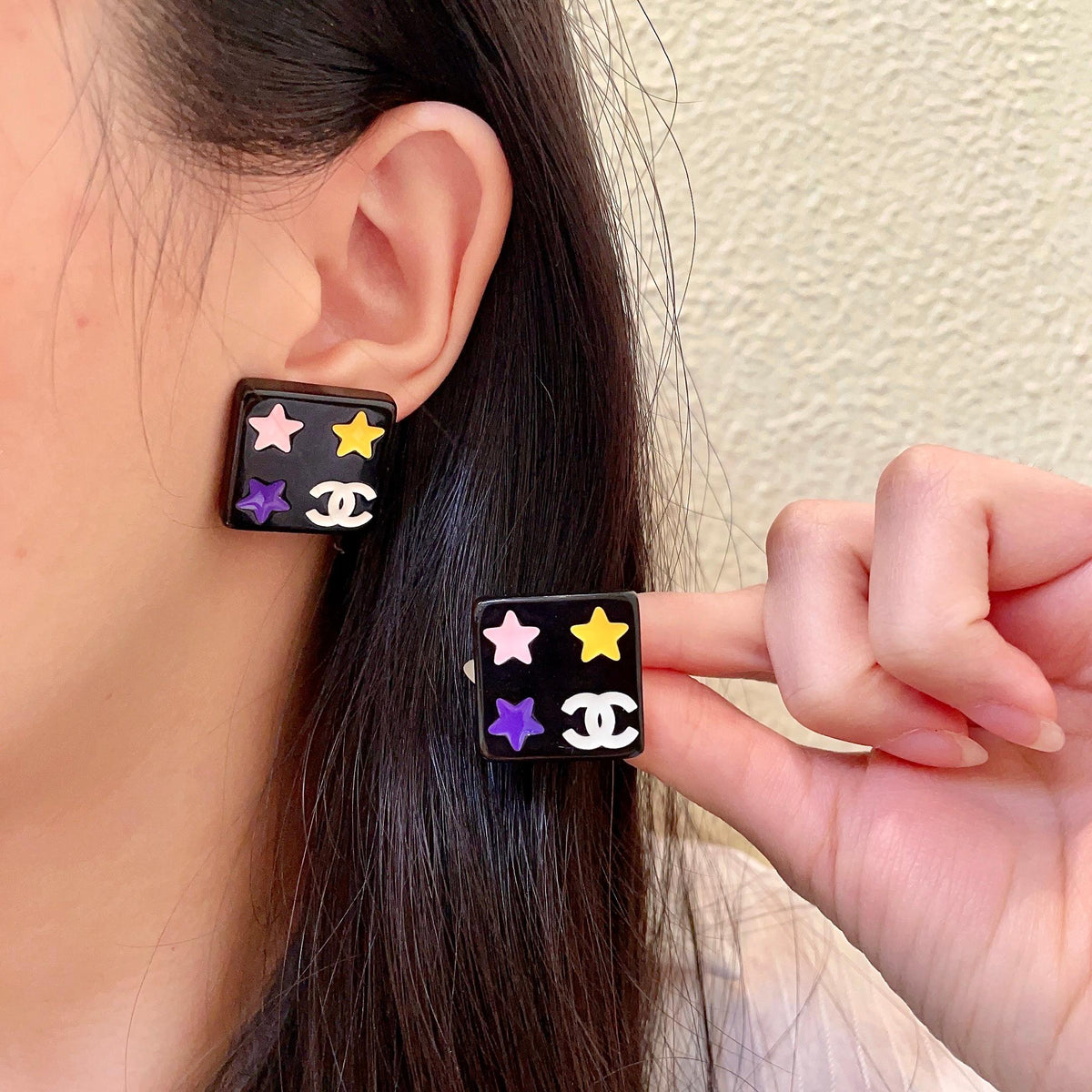 Martin Graham stud earrings in polished metal-tone – main product view