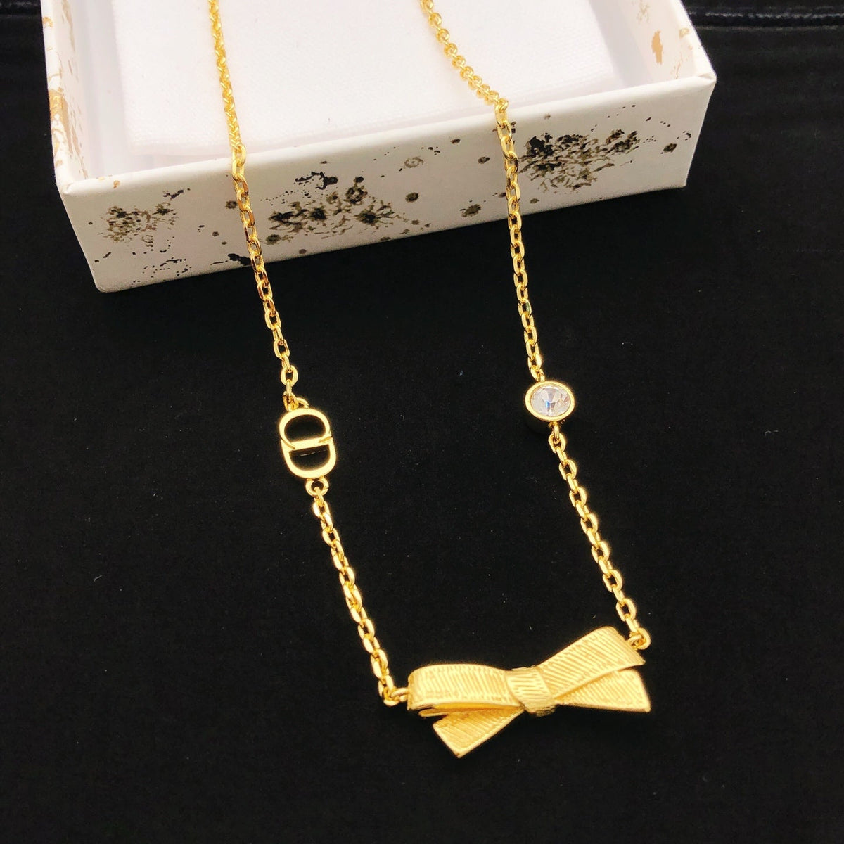 Martin Graham pendant necklace in polished metal-tone – main product view