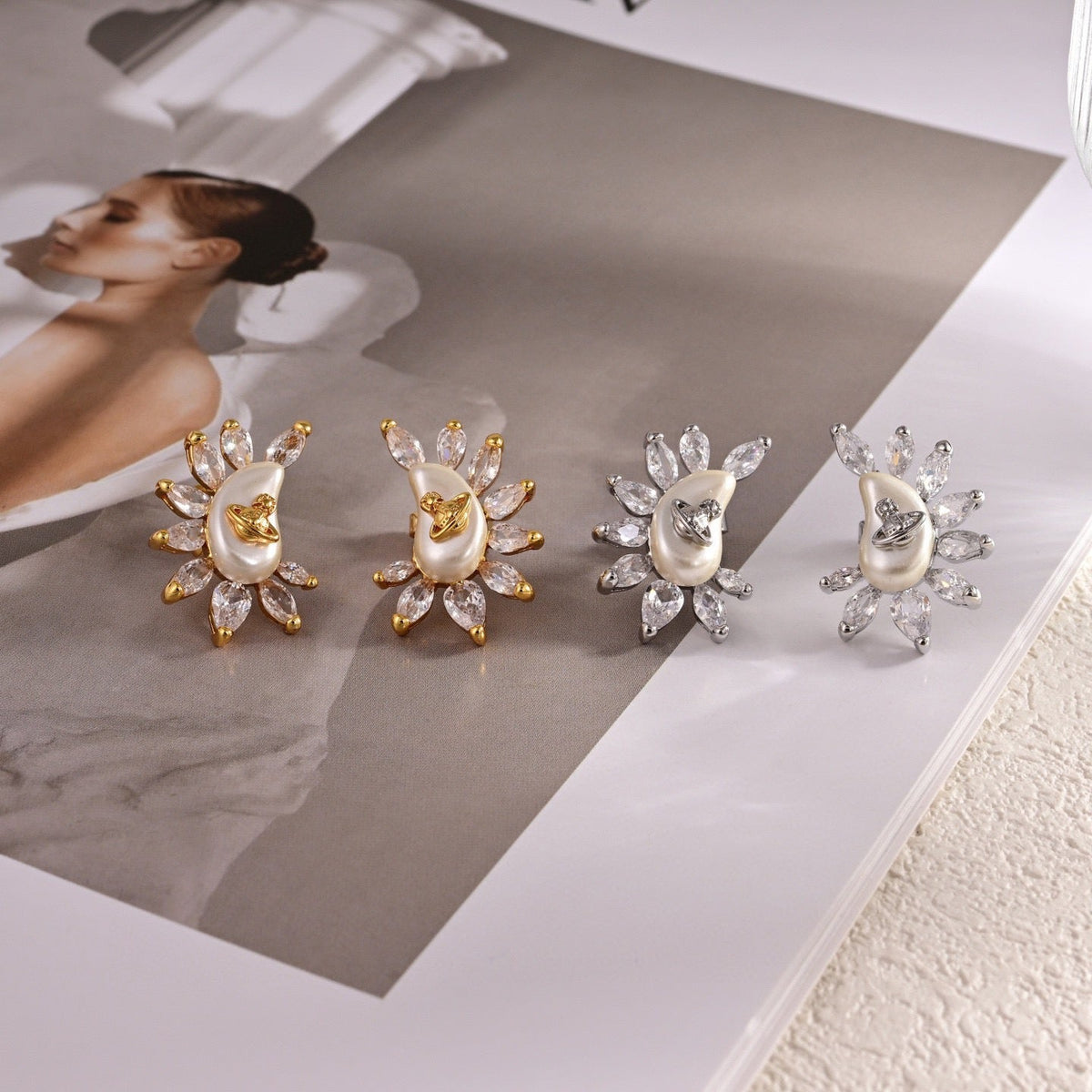 Martin Graham earrings in polished metal-tone – main product view