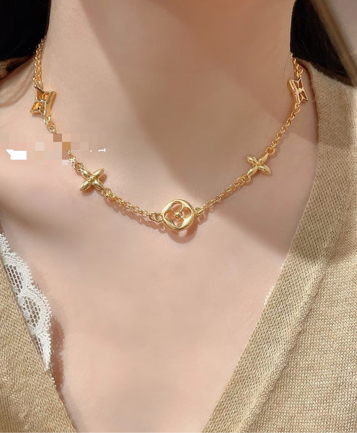 Martin Graham pendant necklace in polished metal-tone – main product view