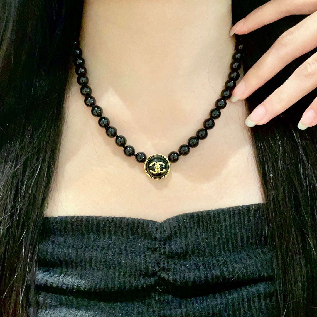 Martin Graham pendant necklace in polished metal-tone – main product view