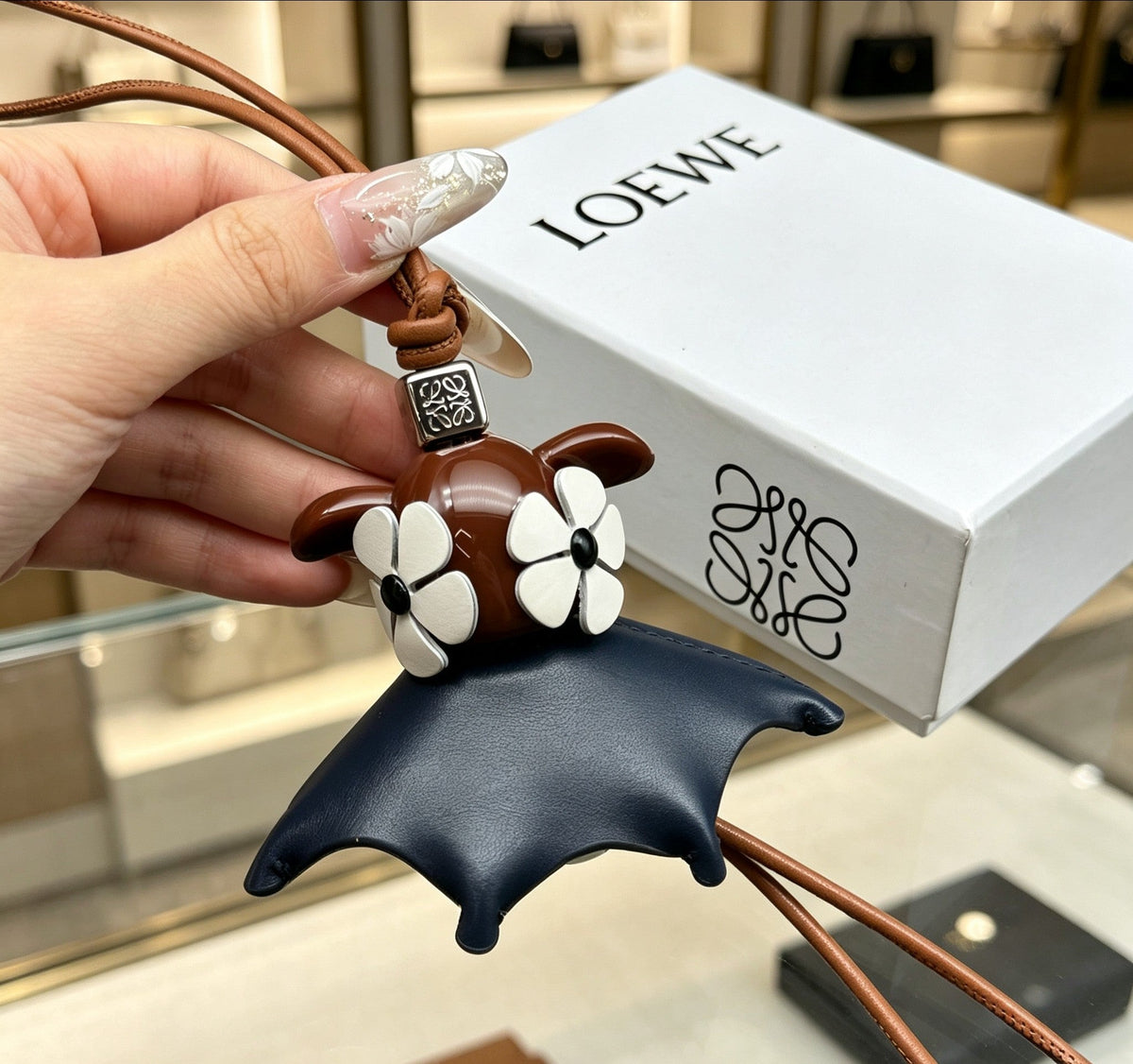 Martin Graham bag charm in polished metal-tone – main product view