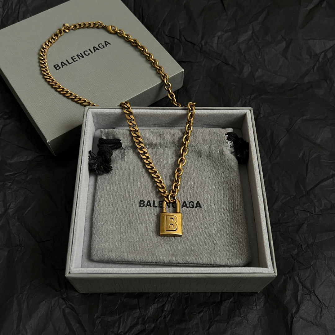 Martin Graham pendant necklace in polished metal-tone – main product view