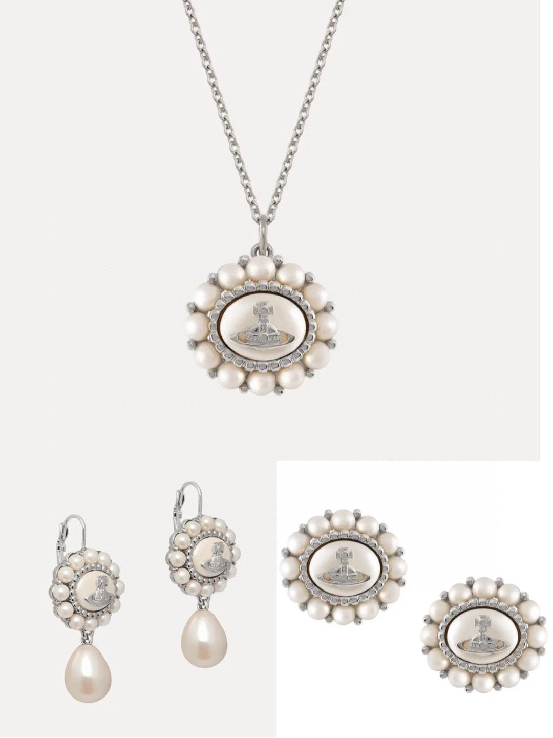 Martin Graham pendant necklace in polished metal-tone – main product view