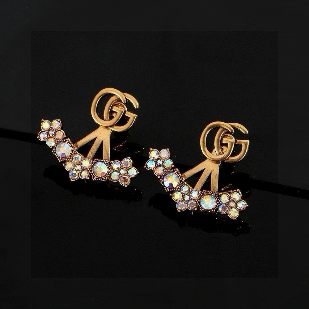 Martin Graham stud earrings in polished metal-tone – main product view